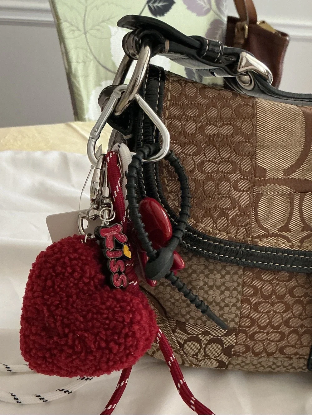 Coach Brown PATCHWORK Soho Signature Patchwork Hobo Bag